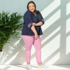 Ric Rac Top - Navy | Threadz