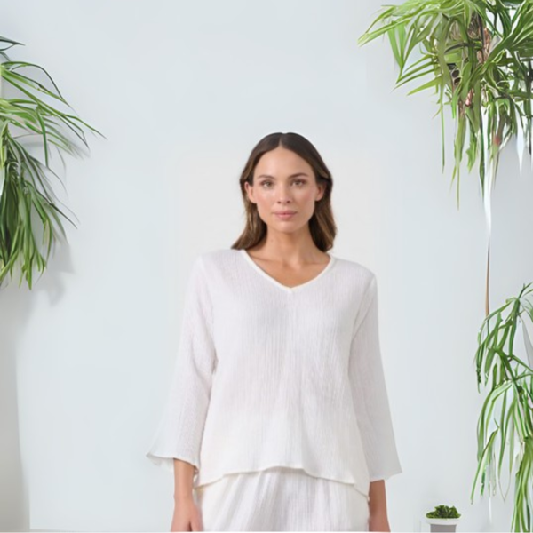 Picture of Relaxed Fit Blouse- White | Caju