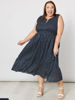 Get Spotty Print Dress - Navy White | Gordon Smith