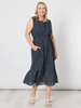 Get Spotty Print Dress - Navy White | Gordon Smith