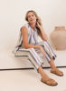 Cowl Neck Button Back Top - Multi Stripe | Seesaw