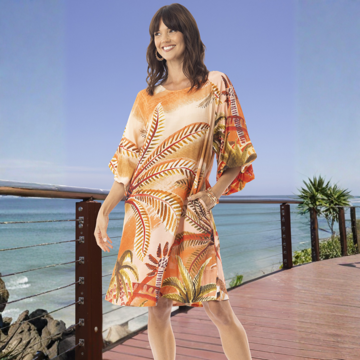 Martina Dress Puff Sleeve- Print | Escape by QC