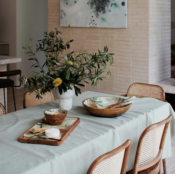 Jetty Tablecloth - Mineral Green 150cm x 230cm | Madras Link