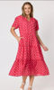 French Rose Dress - Red/White | Gordon Smith