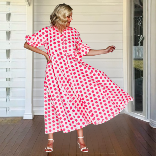 Victoria Spots - Neon Pink | Liv & Milly