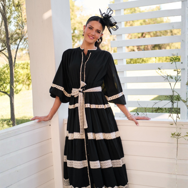 Charlotte Dress - Midnight Lace  | Collectivo