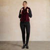 Picture of Vest knit design w/Faux Fur Collar - Ruby | Holmes & Fallon
