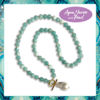Lisa Pollock Genuine Crystal & Freshwater Pearl Necklace | Aqua Marine