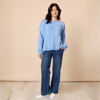 Picture of Tenille Rib Knit - Blue | Gordon Smith