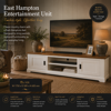 East Hampton Entertainment Unit - 1750 / White/Natural Timber