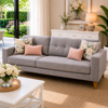 Club 3 Seater Sofa | Modern Grey Lounge