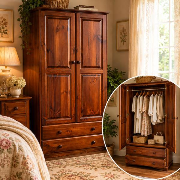 Wardrobe - 1800 | Walnut