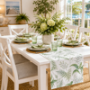Fern Green/Blue Table Runner - 32cm x 200cm | Madras Link