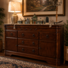 Vallencia Buffet Unit   Walnut Pine
