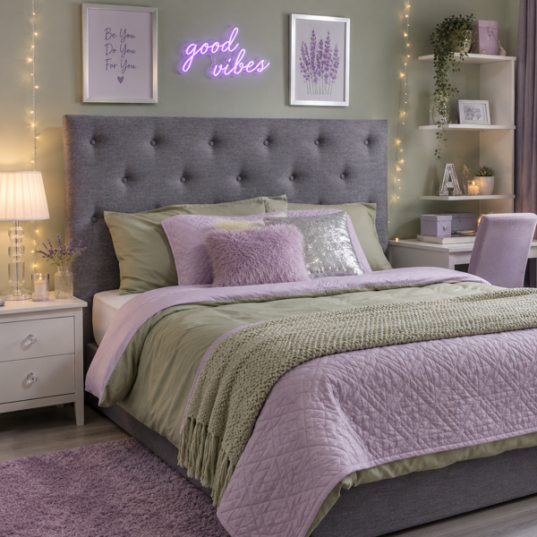 Avalon Fabric Bedhead | Obsession - Storm