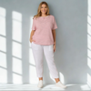 Sarah Linen Pleat Hem Pant - White | Gordon SmitH