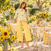 Sunflower Fields Pants - Yellow  Holmes & Fallon