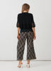 Crochet Jacket with Shell Button - Black | Holmes & Fallon