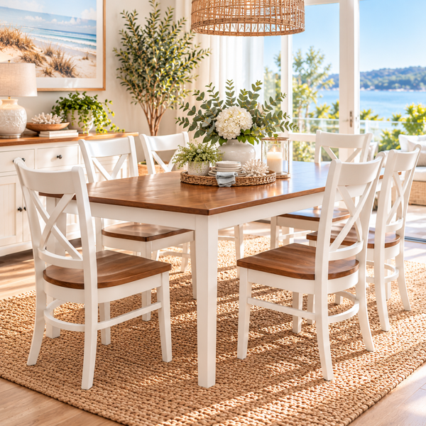 Pall Mall Suite | White & Polished Teak