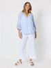 Canopy Ric Rac Top - Pale Blue | Threadz
