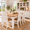 Hampton East 6 Piece Dining Suite | Two Tone Pine Finish